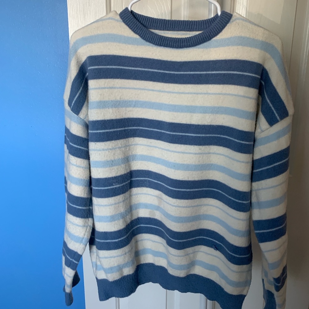 Striped Blue knit Sweater